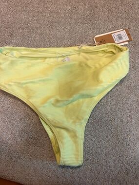 Billabong Yellow Ribbed Bikini Bottom